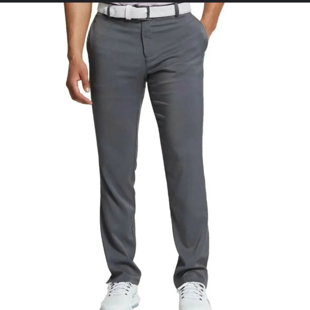 Nike Men's Flat Front Stretch Golf Pants Dark Grey Size 32 x 32